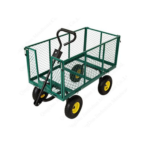 Ein multifunktionaler und praktischer Garten-Werkzeug-Mesh-Gartenwagen